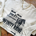 Infinity Raine V-Neck Cut Sweatshirt In Cream - Infinity Raine