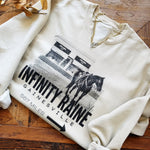 Infinity Raine V-Neck Cut Sweatshirt In Cream - Infinity Raine