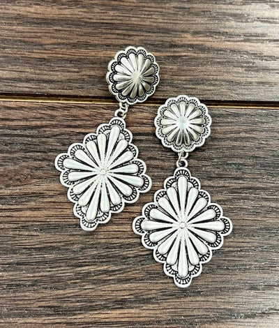 Concho Drop Earrings - Infinity Raine