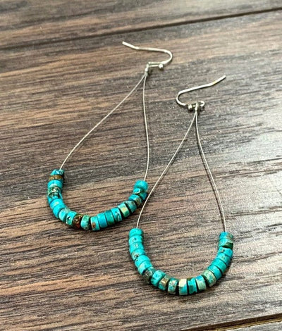 Mermaid Fin Natural Gemstone Earrings - Infinity Raine