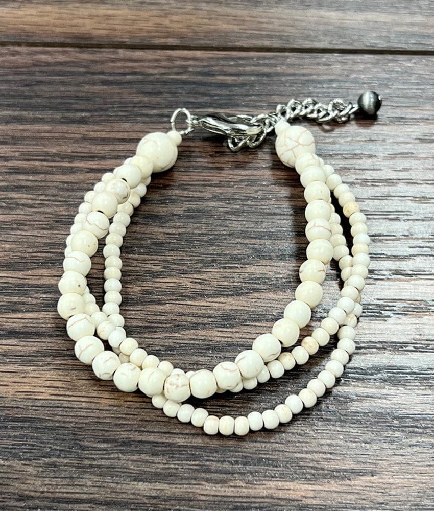 Synthetic Turquoise Adjustable Bracelet In Multiple Colors - Infinity Raine