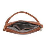 2 Tasseled Brown Vegan Leather Crossbody Bag - Infinity Raine