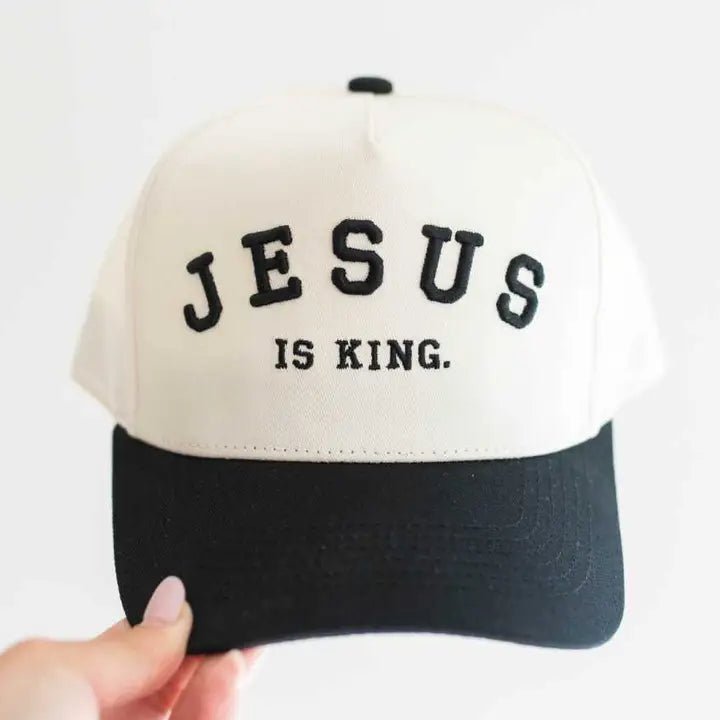 Jesus Is King Trucker Hat In black - Infinity Raine