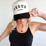 Jesus Is King Trucker Hat In black - Infinity Raine