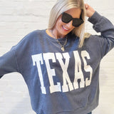 Texas Corded Pullover In Indigo Blue - Infinity Raine