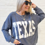 Texas Corded Pullover In Indigo Blue - Infinity Raine