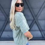 Rodeo Graphic Tee In Olive - Infinity Raine