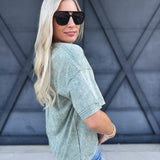 Rodeo Graphic Tee In Olive - Infinity Raine