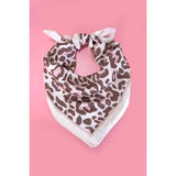 Leopard Silk Scarf In Pink - Infinity Raine
