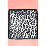 Silk Leopard Scarf In Black - Infinity Raine
