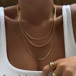 josslyn Jewelry - Necklaces 18K Stainless Steel Layered Necklace In Gold 92553462