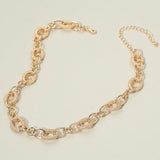 josslyn Jewelry - Necklaces Chunky Textured Link Chain Necklace