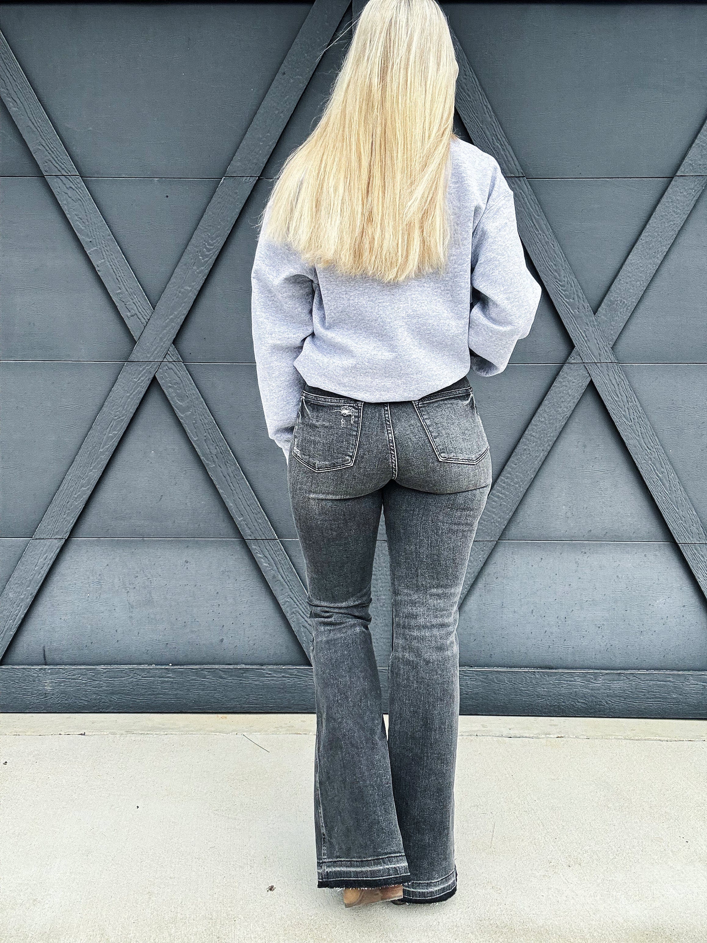 Judy Blue Tummy Control Washed Gray Jeans - Infinity Raine