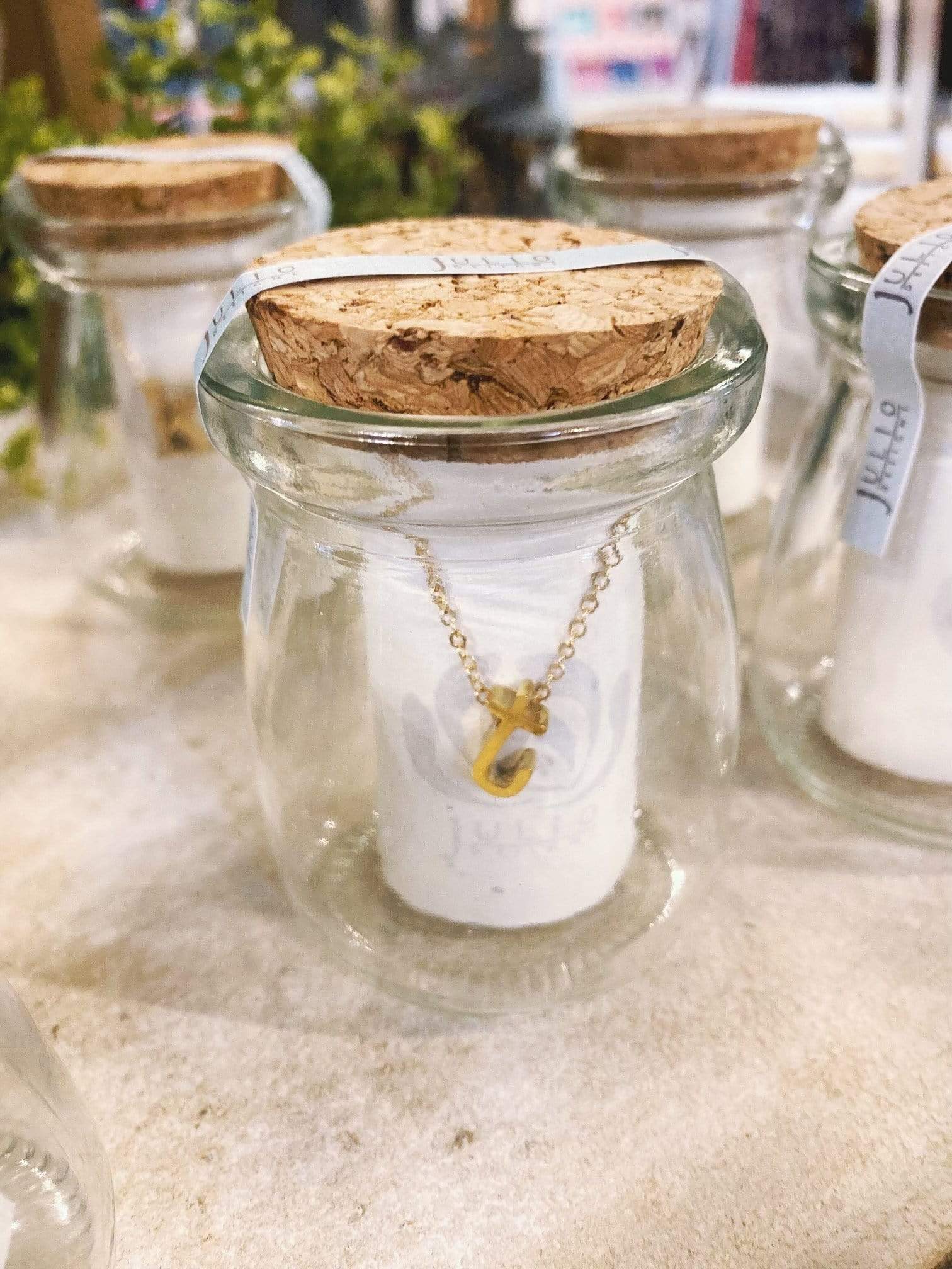 Spice Gold Initial Necklace In A Jar-14K Gold - Infinity Raine