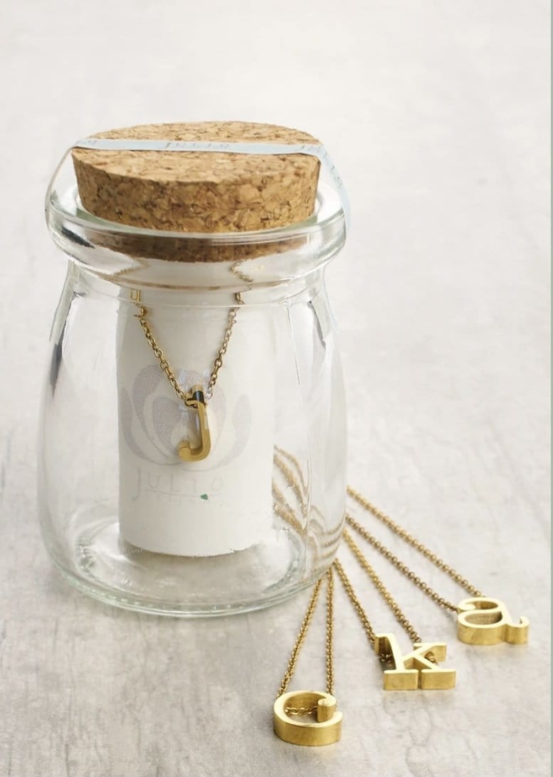 Spice Gold Initial Necklace In A Jar-14K Gold - Infinity Raine