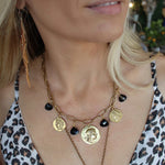 Betty Paperclip Chain Necklace-Black - Infinity Raine