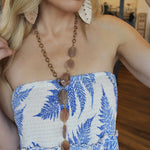 Renaissance Gemstone Nugget Necklace-Blush - Infinity Raine