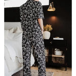 Katydid Intimates - Loungewear Black Bow Print Loungewear Pants Set