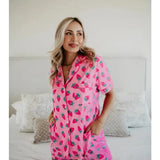 Katydid Intimates - Loungewear Pink Strawberry Loungewear Short Set