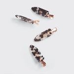 Kitsch Eco Friendly Creaseless Clips In Black Terrazzo - Infinity Raine