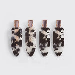 Kitsch Eco Friendly Creaseless Clips In Black Terrazzo - Infinity Raine