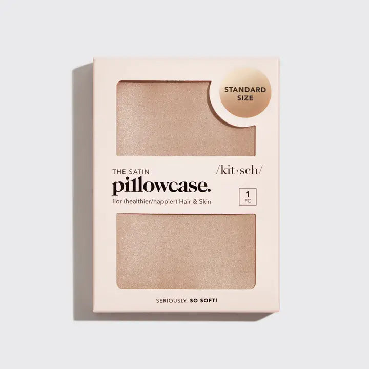 KITSCH beauty KITSCH Satin Pillowcase In Champagne