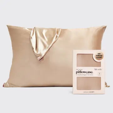 KITSCH beauty KITSCH Satin Pillowcase In Champagne
