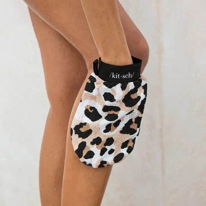 Eco Friendly Exfoliating Glove In Leopard - Infinity Raine