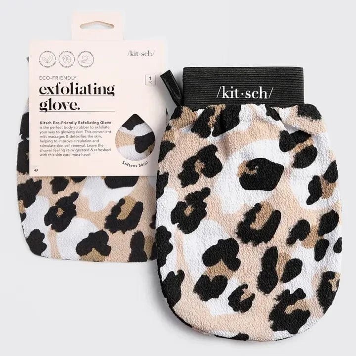 Kitsch Eco Friendly Exfoliating Glove In Leopard - Infinity Raine