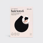 Kitsch Quick Dry Hair Towel In Eco Black - Infinity Raine