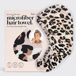 Kitsch Quick Dry Hair Towel In Leopard - Infinity Raine