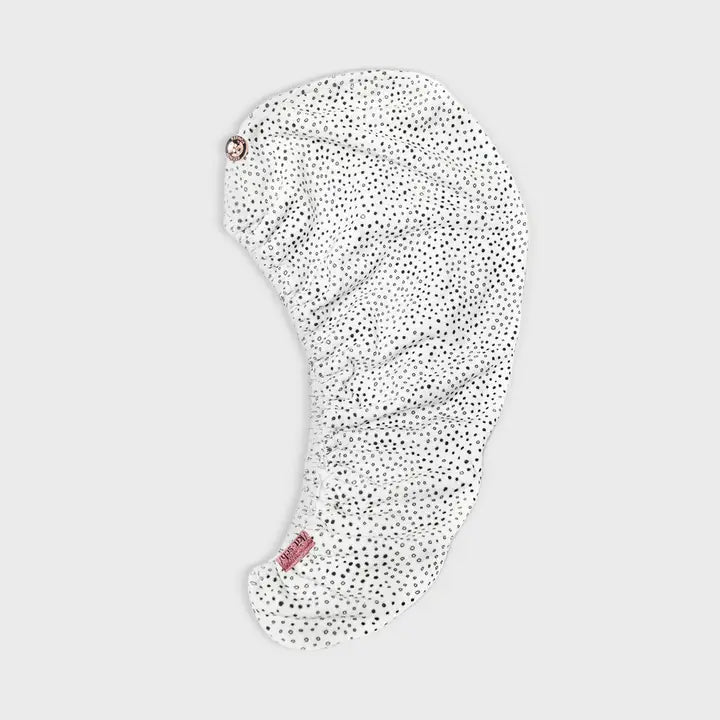 Kitsch Quick Dry Hair Towel In Micro Dot - Infinity Raine