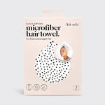 Kitsch Quick Dry Hair Towel In Micro Dot - Infinity Raine