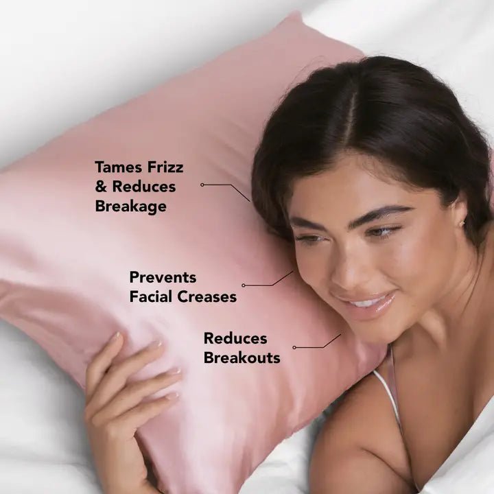 Kitsch Satin Pillowcase Standard - Blush - Infinity Raine