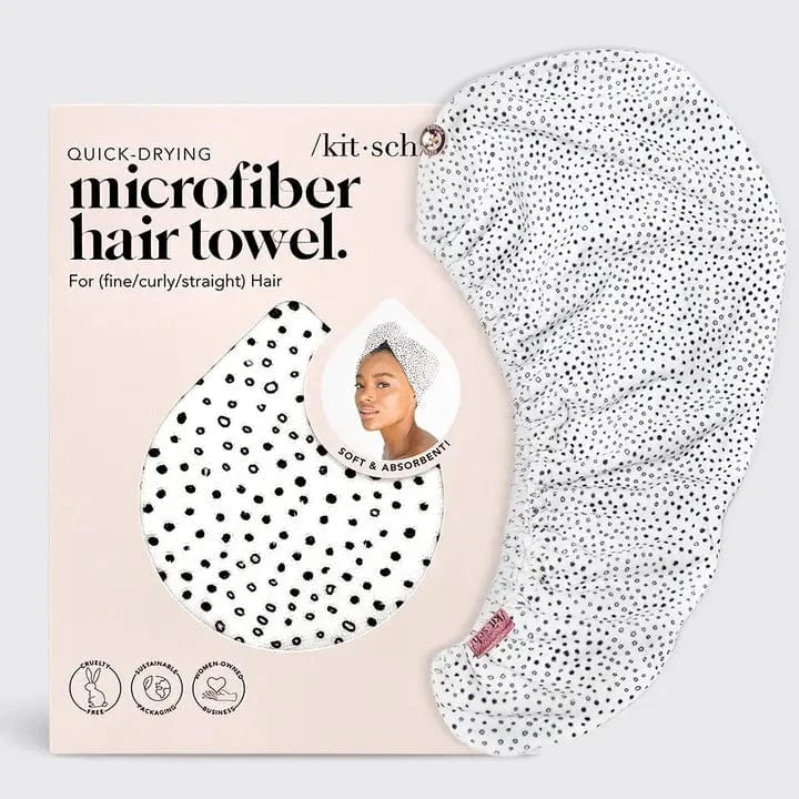 KITSCH Spa - Accessories Kitsch Quick Dry Hair Towel In Micro Dot 74785270