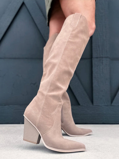 Oasis Society Saipan Knee High Boots-Cedar Wood - Infinity Raine