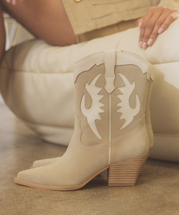 Oasis Society Cowboy Boots-Taupe - Infinity Raine