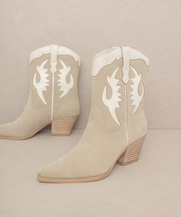 Oasis Society Cowboy Boots-Taupe - Infinity Raine