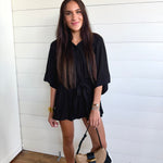 Kristin Romper In Black - Infinity Raine