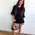 Kristin Romper In Black - Infinity Raine