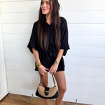 Kristin Romper In Black - Infinity Raine