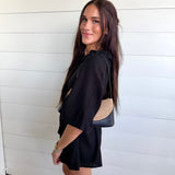 Kristin Romper In Black - Infinity Raine