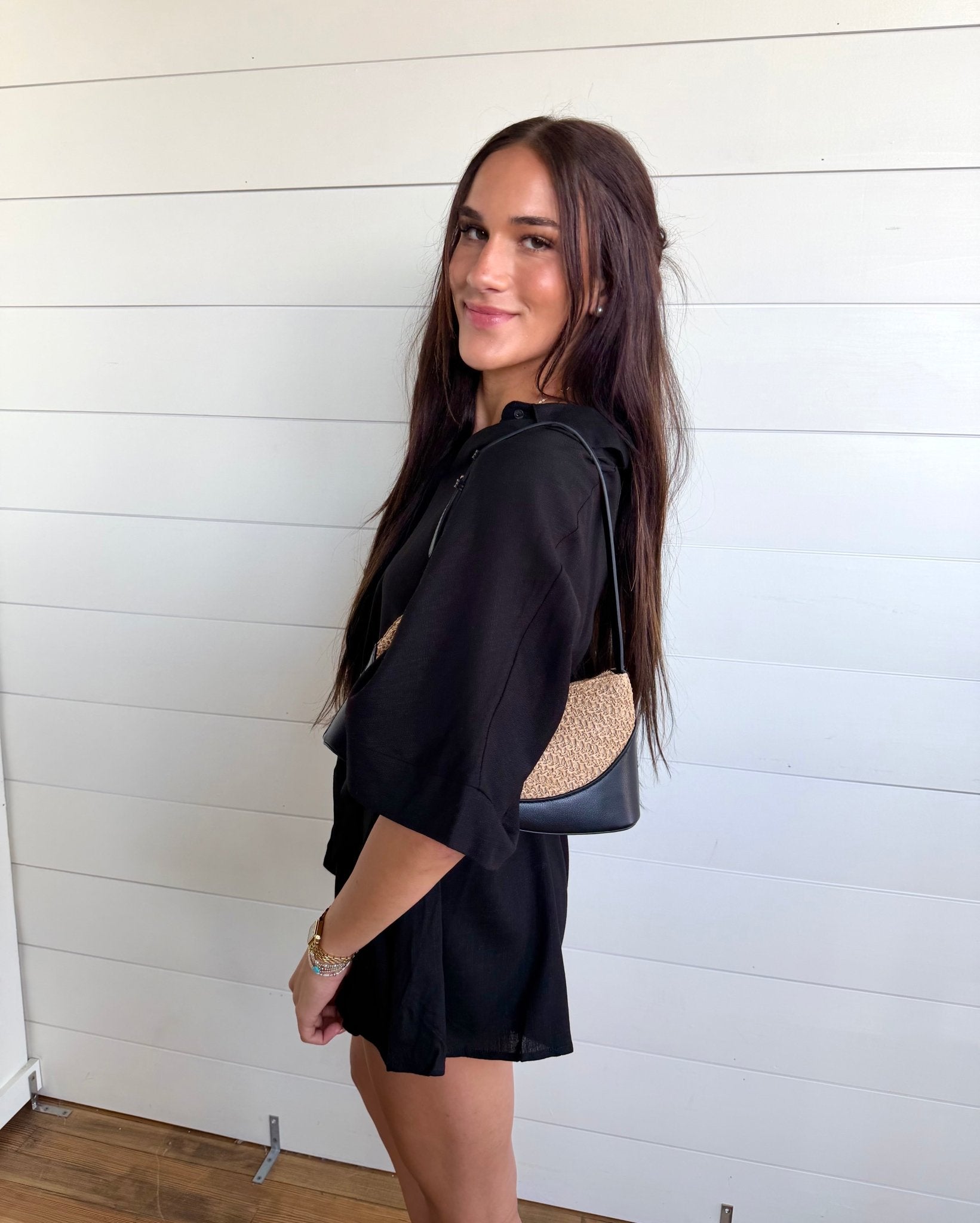 Kristin Romper In Black - Infinity Raine