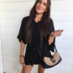 Kristin Romper In Black - Infinity Raine