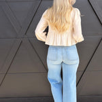 L.T.J Bottoms - Pants L.T.J Front Patch Pocket Wide Leg Jean In Light