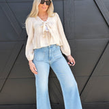 L.T.J Bottoms - Pants L.T.J Front Patch Pocket Wide Leg Jean In Light