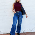 L.T.J Bottoms - Pants L.T.J. Paola Seam Line Jeans In Dark