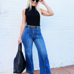 L.T.J Bottoms - Pants L.T.J. Paola Seam Line Jeans In Dark