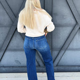 L.T.J. Paola Wide Leg Jeans In Dark - Infinity Raine