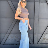 L.T.J. Paola Wide Leg Jeans In Light - Infinity Raine